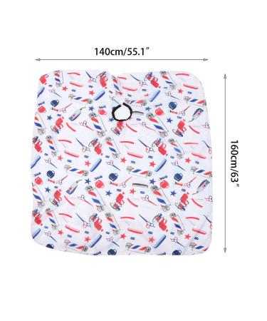 Buy ZJchao Adjustable Hair Cutting Cape - Professional Barber Salon Cape for Styling Coloring & Perming - 160x140cm - Buy Online on GoSupps.com