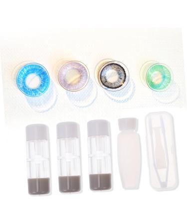 Buy Solustre 3-Piece Cardboard Contact Lens Holder Set - Eye Care Organizer Clear ABS Plastic Lens Storage Container - Perfect for Tweezers Kits & Supplies - Buy Online on GoSupps.com