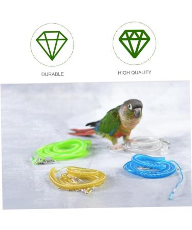 Angoily 3 pcs 15 Leash Trainning Color for Flying Activities Random Elastic Harness Parrot Meters Size 5x3pcs As Shownx3pcs - Buy Online on GoSupps.com