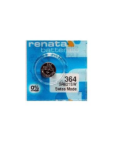 Renata Batteries 364 Silver Oxide Battery (5 Pack)