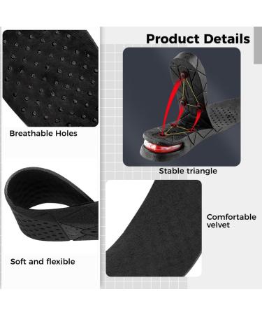 3-Layer Orthotic Heel Lift Kit with Air Cushion - Adjustable Height Insoles for Men & Women | 3cm 5cm 7cm Increase | Flat Foot Support - Buy Online on GoSupps.com