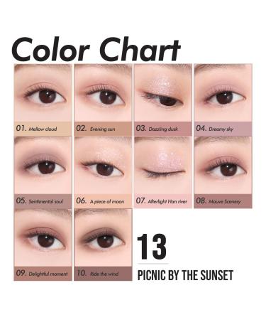 CLIO Pro Eye Shadow Palette - Picnic by the Sunset | Matte, Shimmer, Glitter, Long-Wearing - Buy Online on GoSupps.com