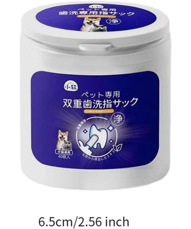 Qialexicon Pet Mouth Cleaning Wipe Dog Oral Cleaner Wipe Disposable Reducing Tartar Dogs Oral Cleaning Wipe for Dogs Pet Puppy 40 Sheet in Box - Buy Online on GoSupps.com