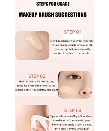 VC Flawless BB Cream VC Water Light Flawless BB Cream Multi-effect Peptide Moisturizing Liquid Foundation Hyaluronic Acid BB Cream Skincare BB Cream (#02 Natural) - Buy Online on GoSupps.com