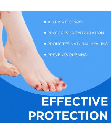 LUFOEVER 10-Piece Gel Toe Protectors for Missing or Ingrown Toenails - Corns, Blisters, Hammer Toes Relief - Large & Small Sizes (White) - Buy Online on GoSupps.com