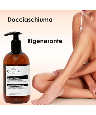  Giacomo B Liquid hand and body soap gentle facial cleanser with nourishing and rebalancing spikenard essential oil with an enveloping fragrance - 500 ml - Buy Online on GoSupps.com