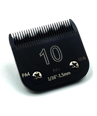 Detachable Steel Pet Dog Clipper Blades Size-10 | Andis & Oster A5 Compatible | 1/16 Cut Length | Stainless Steel Blade - Buy Online on GoSupps.com