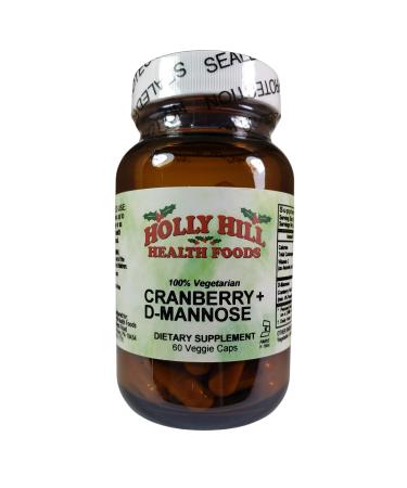 Holly Hill Health Foods Cranberry + D-Mannose 60 Vegetable Capsules
