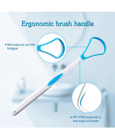 Colorful Tongue Scraper for Adults & Children | Oral Care & Fresh Breath | Tongue Cleaning Brush Set - Buy Online on GoSupps.com