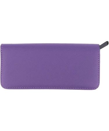 Pro Hair Stylist Scissor Pouch Case for Hairdressers Salon Tools Holster Bag Soft Fabric Roll-Up Organiser - Purple as described - Buy Online on GoSupps.com