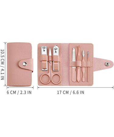 Manicure Set Tools 7-piece Nail Clipper Set Complete Set of Household Nail Clippers Manicure and Beauty Tools Portable Nail Clipper Set Nail Clippers(Pink) - Buy Online on GoSupps.com