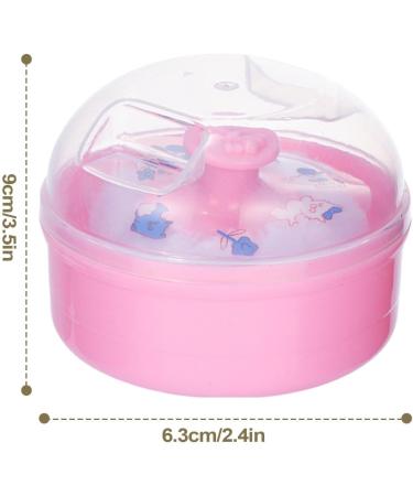 Bouff e de poudre pour tout-petits bouff e de poudre pour le corps et r cipient | Applicateur et r cipient de poudre saupoudrer - tui poudre pour le corps avec houppette pour poudre Rose - Buy Online on GoSupps.com