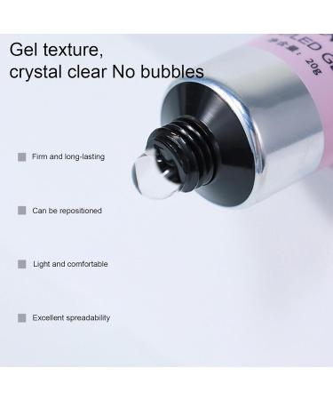 Nail Tips Glue Gel Long Lasting Nail Glue Base Gel Portable Modeling Gel Builder Sculpture Nail Glue Gel for Carving Nail Art Salon Home Use Welts - Buy Online on GoSupps.com