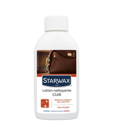 STARWAX - Leave-in cleansing lotion for delicate leathers - Gently cleanses and dusts - Does not dry out - Lanolin - Preserves flexibility - Made in France - No rinsing
