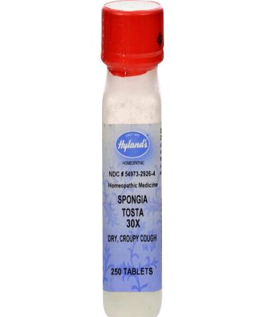 Hylands Spongia Tosta 30X (Coughs with Expectoration) - 250 - Tablet
