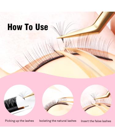 TDANCE Golden-T3 Fiber Tip Curved Lash Tweezers for Eyelash Extensions - Stainless Steel Volume Tweezers (1Pcs) - Buy Online on GoSupps.com