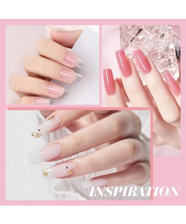 Saviland Poly Gel Nail Kit: 6 Colors with Nail Lamp, Tools & Slip Solution - DIY Manicure Starter Kit for Valentines Day - A-6 Colors Poly Nail Gel Kit Set 01 - Buy Online on GoSupps.com