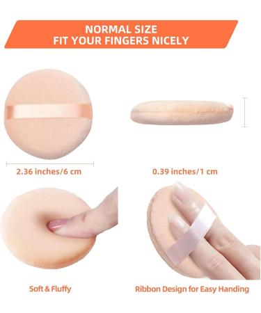 Cube Toy Fidget Toy 6 Pieces Powder Puffs Cotton Makeup Puffs for Loose Powder Mineral Powder Cosmetic Foundation - 2.36 inch/ 6 cm Soft Round Powder Puffs Makeup Face Sponges for Face and Body - Buy Online on GoSupps.com