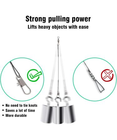 Buy 40-Piece Steel Leader Set for Pike Fishing | Stainless Steel Front Fan & Carabiner | Perfect for Saltwater & Freshwater Spin Fishing - Buy Online on GoSupps.com