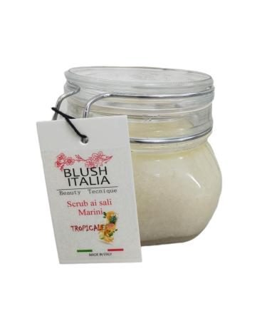 Blush Italia Exfoliating Body Scrub Gives Shine and Softness Exfoliating Body with Natural Ingredients 650g (Tropical)
