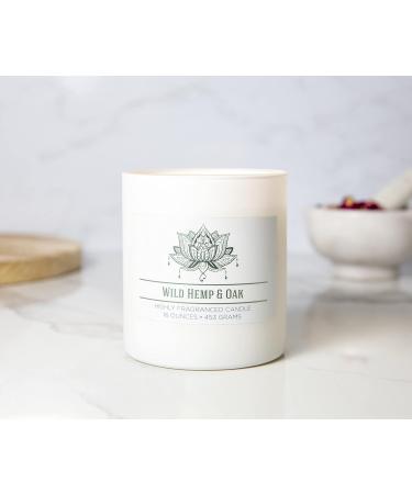 CAROLINA Wellness Collection Aromatherapy Candle - 16 oz White Wild Hemp & Oak | Best International Shipping - Buy Online on GoSupps.com
