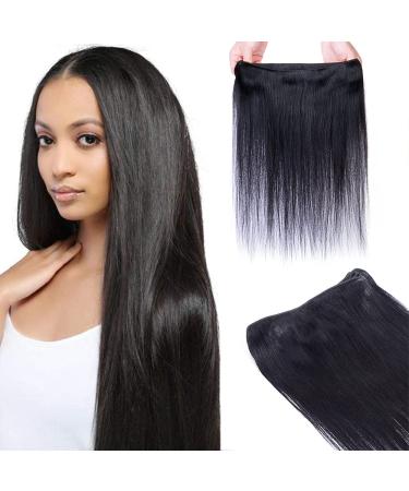 3 BUNDLE Extensions Brazilian Human Straight 100% unprocecious real hair weave virgin hair extension 12 14 16 inch 1b # natural black.30 35 40