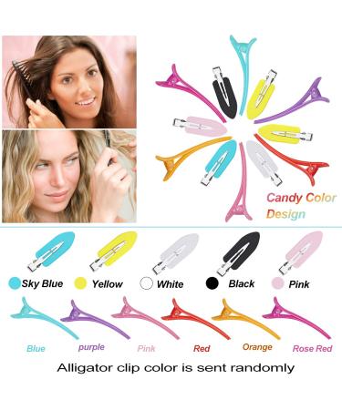 Figfyou 36 Seamless Colored Hair Clips - No Bend Hairdressing Accessories & Combi Clips for Perfect Hair Styling & Makeup - Buy Online on GoSupps.com