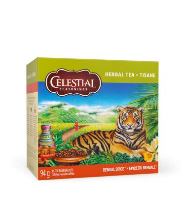 Celestial Seasonings Bengal Spice Herbal Tea 40 Tea Bags per box 1 box