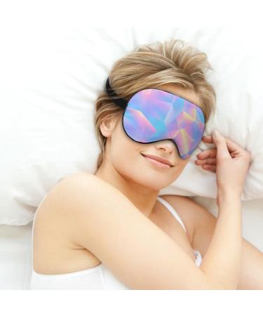 Retro 80s Style Triangular Pastel Sleep Mask - Adjustable Strap, Blocks Light - for Men and Women - Buy Online on GoSupps.com