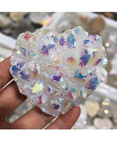 1 Pack of 100-200 Grams Natural Heart Shaped Raw Quartz Crystal Cluster Specimen Rainbow Halo Gemstones Collection Crystal Cluster (Color : 2pcs) - Buy Online on GoSupps.com
