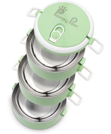 Travel Down Stainless Steel Dog Bowl Set - Portable 3 Bowl Set (1500 ml) for Outdoor & Everyday Use - Buy Online on GoSupps.com