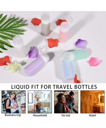sincewo Travel Bottles - TSA Approved 3oz Leakproof Silicone Containers for Toiletries - 6 Pack - Buy Online on GoSupps.com