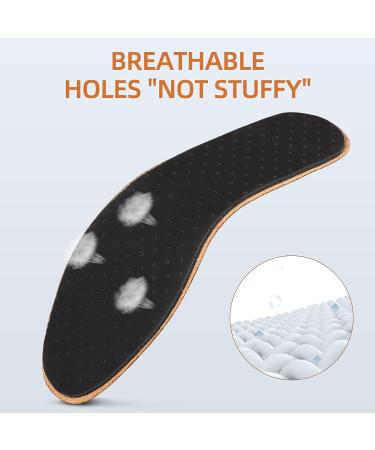 MAGICLULU Nonslip Cow Leather Insoles | Shock Absorbing, Breathable | Men Women Size 39-40 - Buy Online on GoSupps.com