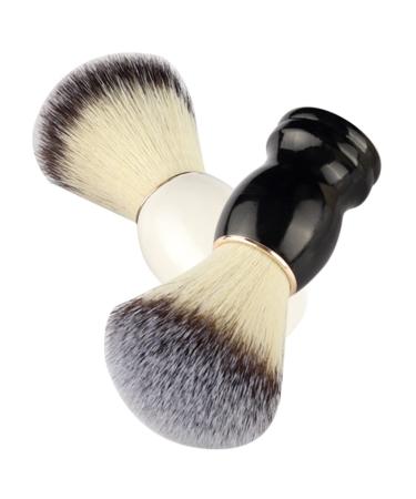 Frcolor 2st manual razor brush foaming razor brush cleaning accessories mustache-shaving tool multi-purpose-shaving brushes SCHREURBARTS BUSTE Seifenfarf Handbook Man wooden handle