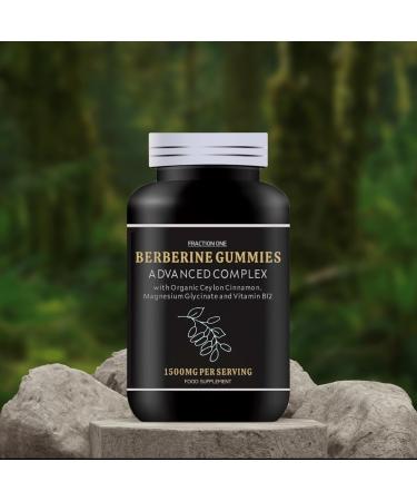 Berberine Gummies - Sugar Free - 1500mg Berberine - Ceylon Cinnamon, Vitamin B12, Magnesium - 120 Gummies - Buy Online on GoSupps.com