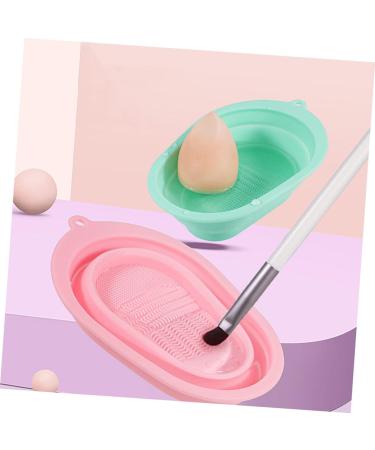 FRCOLOR Set of 3 cleaning pads for make-up brushes cleaning bowl for make-up brushes silicone brush cleaning pad tool make-up brush cleaner for cosmetic brushes brush cleaning pad mat - Buy Online on GoSupps.com
