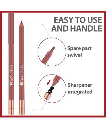 Shop Matte Lip Liner | Highly Pigmented & Moisturizing Nude Lip Makeup - Long Lasting Comfort - Buy Online on GoSupps.com