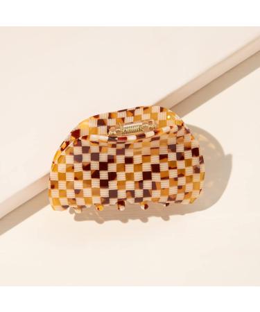 TODEROY Checker Claw Clips for Women - No-Slip Grip Lattice Design Hair Jaw Clips - 80's Aesthetics Large Hair Accessories - Plaid+Streamer - Buy Online on GoSupps.com