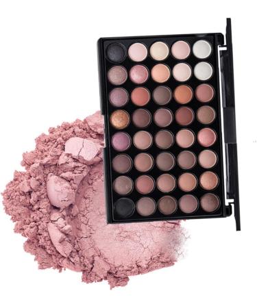 Angoily 2pcs 40 Eye Shadow Eyeshadow Powder Eyeshadow Pallet Eyeshadow Matt Palette Smoky Makeup 1 count (Pack of 1) As Shownx2pcs - Buy Online on GoSupps.com