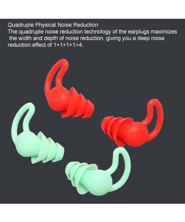Noise Reduction Earplugs Sleeping Ear Tips 2 Pairs Fin Tips for Home Travel - Buy Online on GoSupps.com