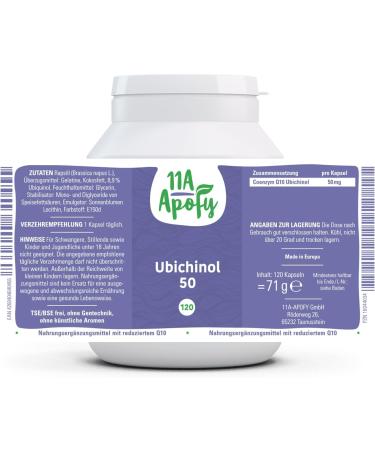 Shop 11A-Apofy Ubiquinol 50 - Active Coenzyme Q10 | 120 Capsules | Fast Global Shipping - Buy Online on GoSupps.com