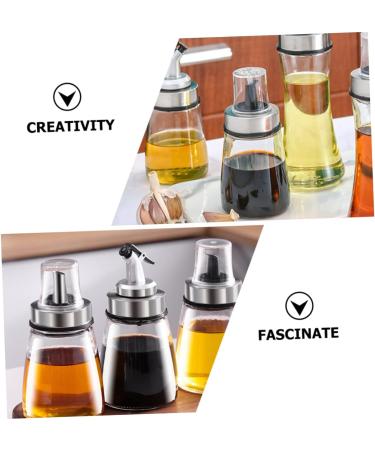 ABOOFAN 3pcs Castor Kitchen Supplies Glass Vinegar and Oil Dispensers Kitchen Oil Soy Sauce Cruet Oil Bottles for Kitchen Soy Sauce Dispensers Olive Restaurant Bottle Dust-proof - Buy Online on GoSupps.com