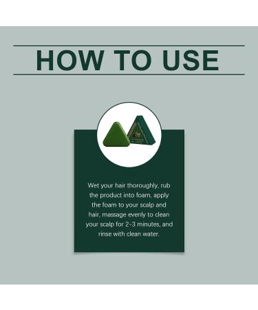  Generisch Nature Triangle Shampoo Bar Nature Seven Green Soap Nourishing Shampoo - Soothes and Strengthens Hair for Women and Men (Pack of 2) - Buy Online on GoSupps.com