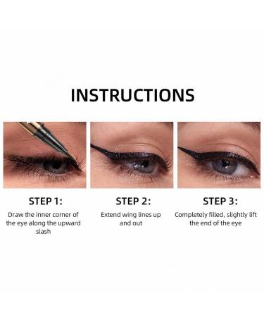 Waterproof Liquid Eyeliner Pen | Smudge Proof & Long Lasting | Ultra Fine Tip | Black/Brown | 0.14 Fl Oz - Pack of 1 - Buy Online on GoSupps.com