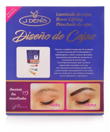Professional J Denis Eyebrow Lamination Kit | Permanent Eyebrow Straightening Products for International Shipping - Buy Online on GoSupps.com