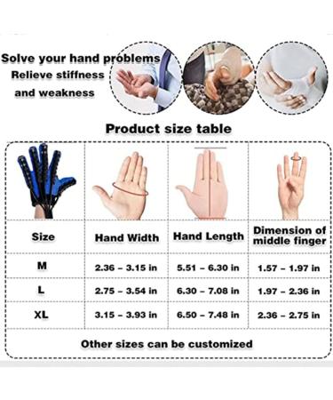 3 Training Modes Rehabilitation Robot Gloves Finger Rehab Training Orthotics Hemiplegia Stroke Arthritis Hand Function Recovery Strength Adjust (Left Hand Medium) - Buy Online on GoSupps.com