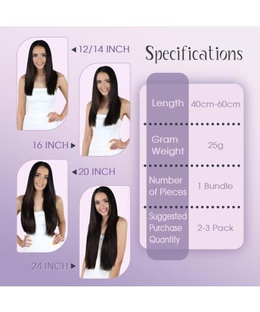 FSHINE Tape Extensions - Black Remy Tape-In Hair Extensions 35cm 20g Real Virgin Hair 10 Pieces #1B - Buy Online on GoSupps.com