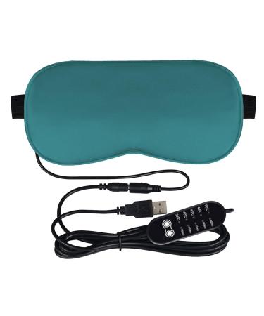 Heat Eye Compress - Adjustable Heating Pad Eyes Electric Eye Warming Pad Dry Eye | Hot Compress Heat Bag for Dry Blepharitis and MGD Season Heated Eye Mesk Eye Heat Compress for Work and Sleep Green
