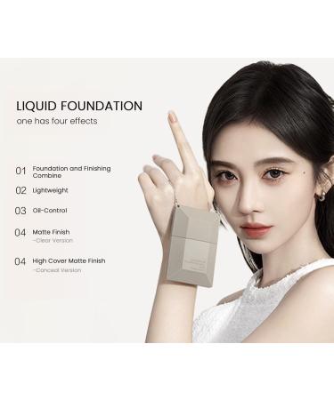 Funny Elves Two-in-One Liquid Powder Foundation Makeup - Clear Ivory White 25ml - Buy Online on GoSupps.com