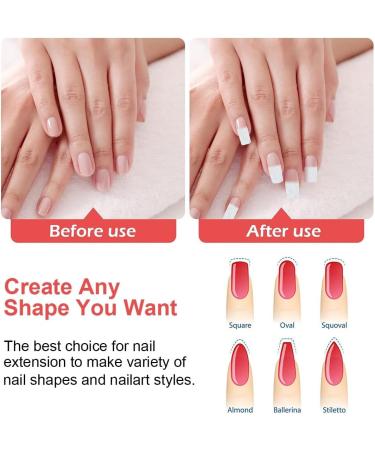 Clyhon 40-Piece Silk Fiberglass Nail Extensions Kit | Manicure Tool for Fingernail Repair & Gel Extensions - Buy Online on GoSupps.com